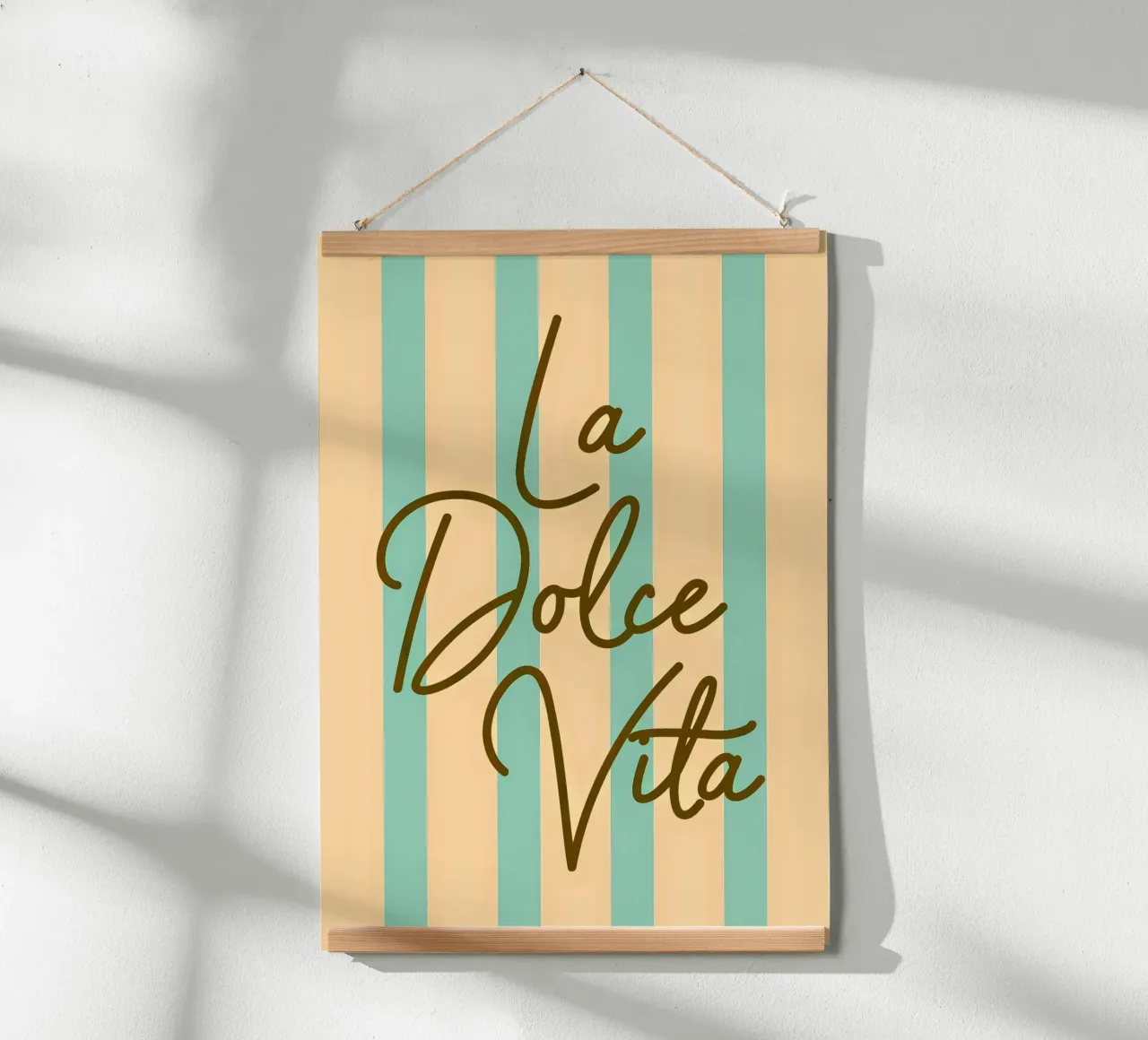 Rome | La Dolce Vita poster con telaio in legno da Ana Paniagua Design