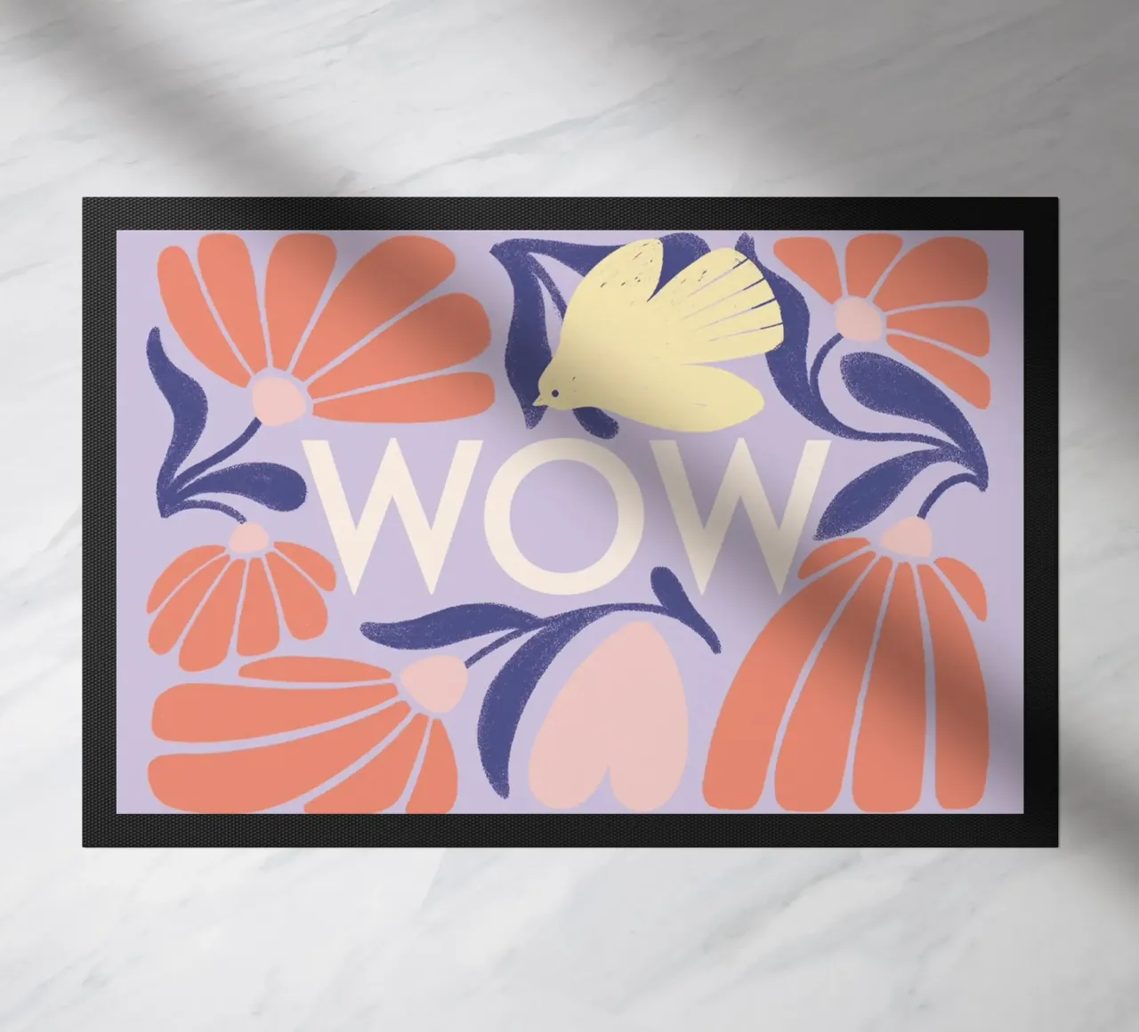 WOW doormat by VIERUNDFÜNFZIG