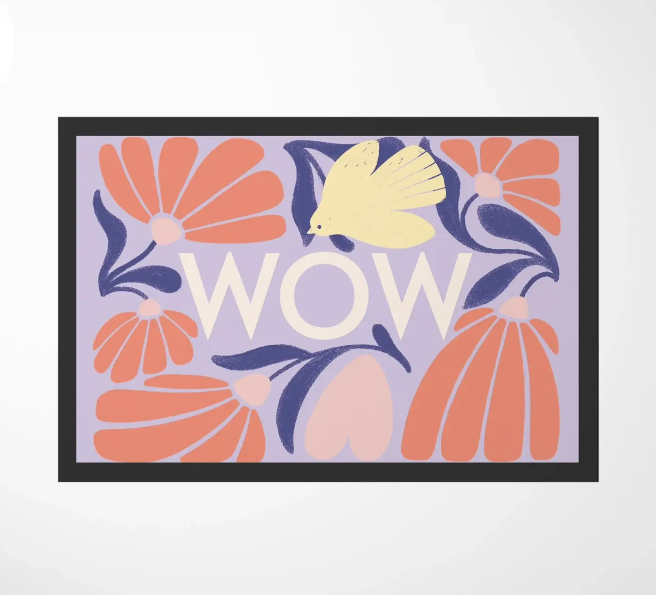 WOW doormat by VIERUNDFÜNFZIG