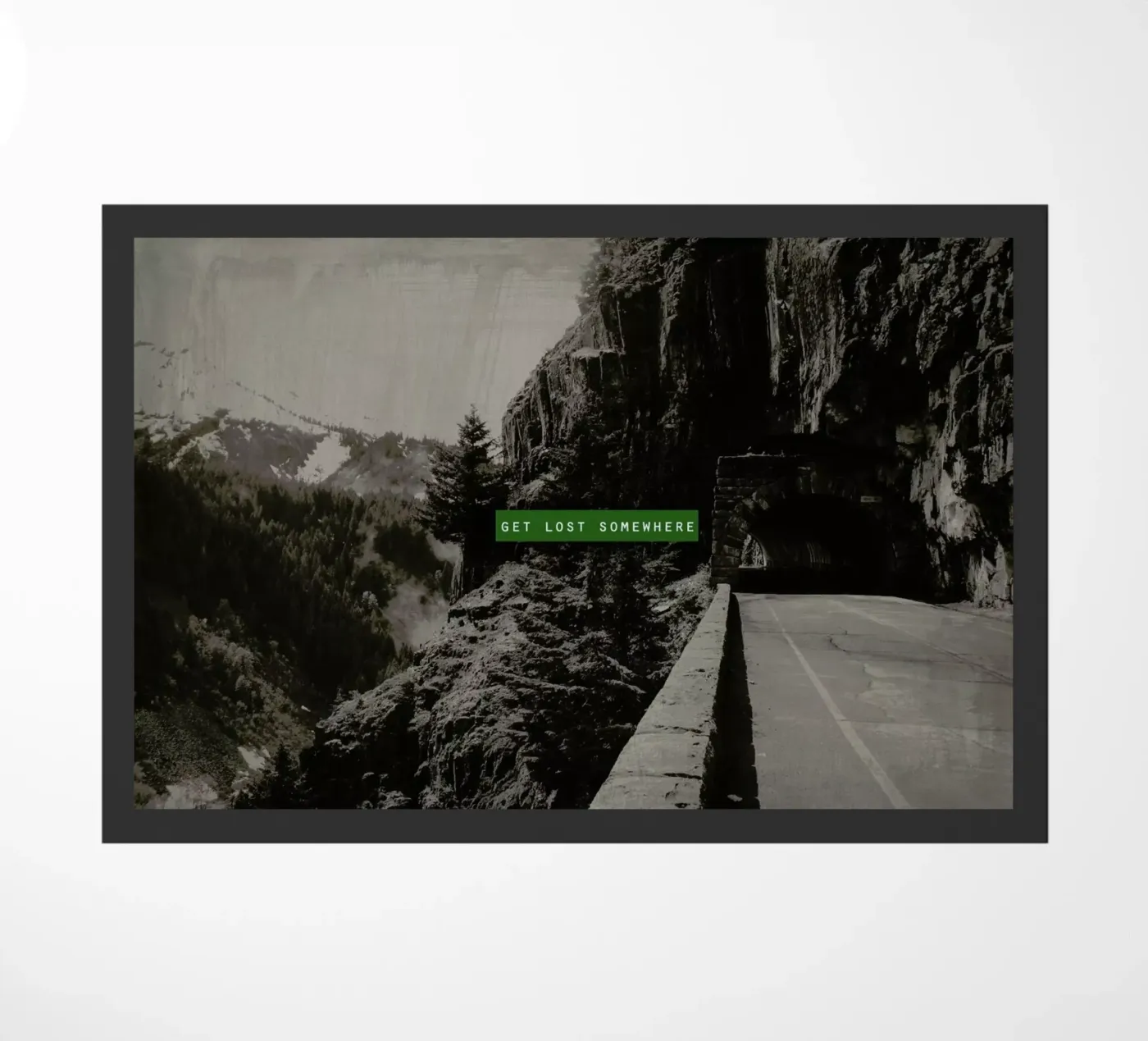 Get Lost Somewhere doormat by Leah Flores