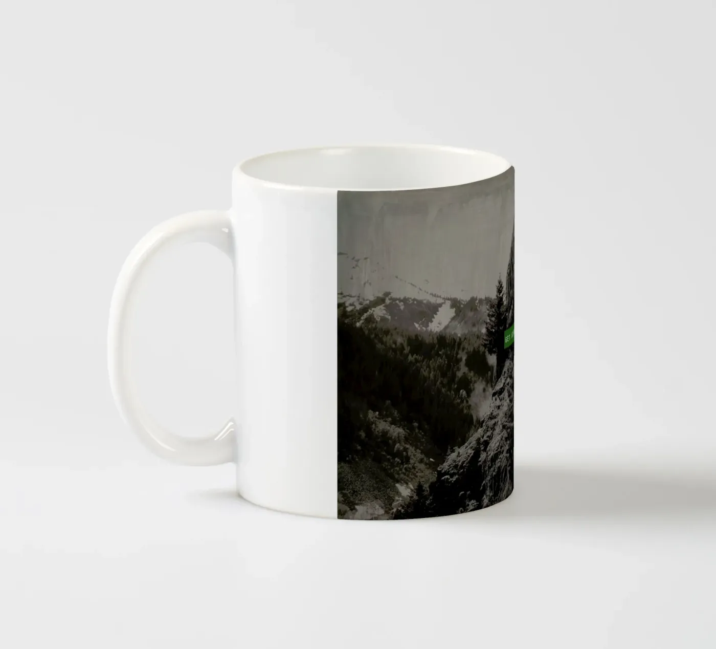 Get Lost Somewhere ceramic mug by Leah Flores