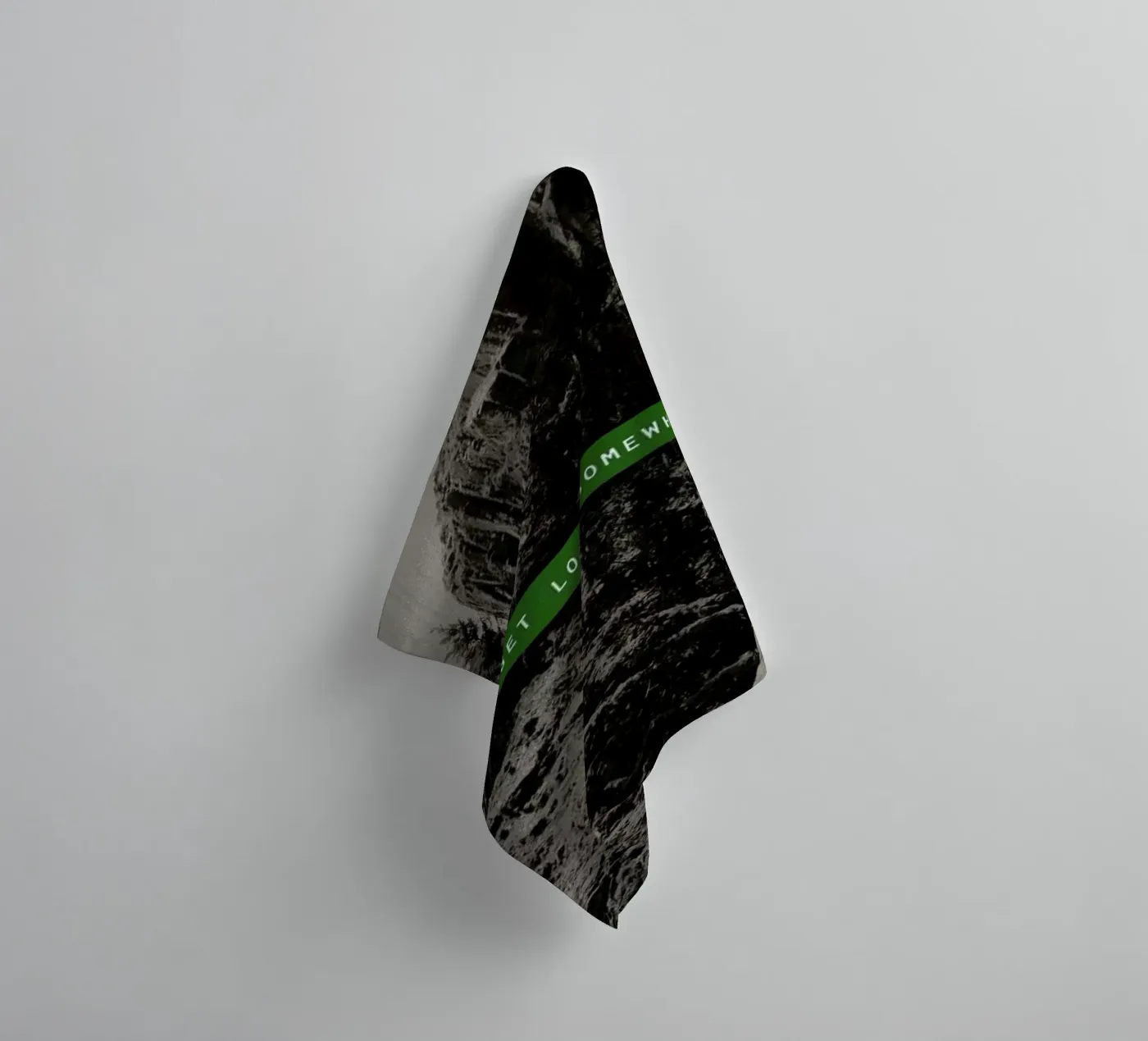 Get Lost Somewhere towel by Leah Flores