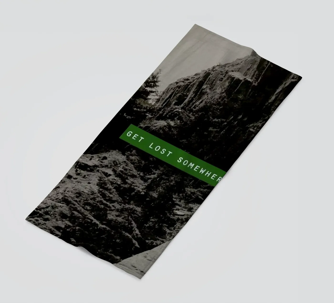 Get Lost Somewhere beach towel by Leah Flores