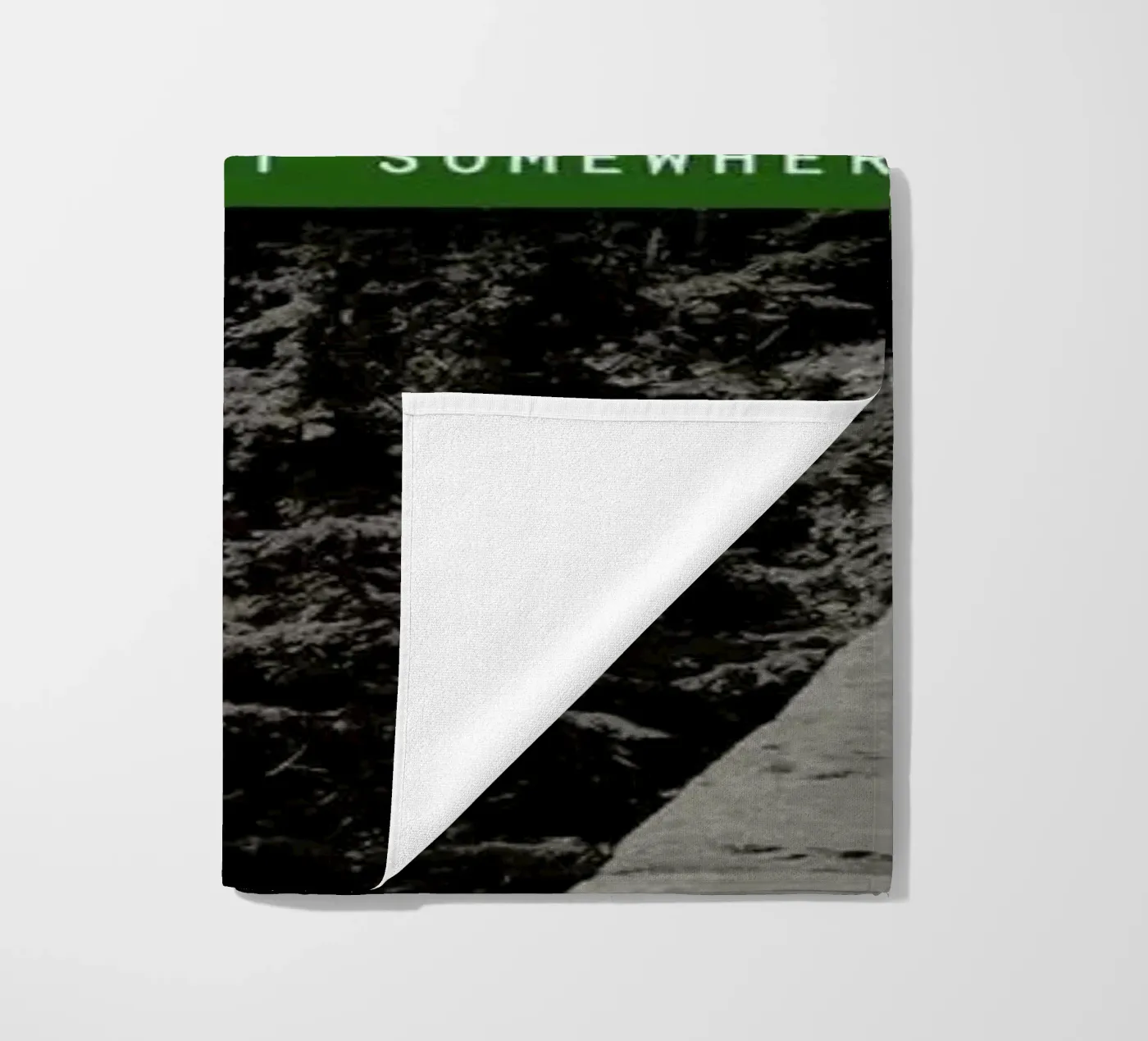 Get Lost Somewhere beach towel by Leah Flores