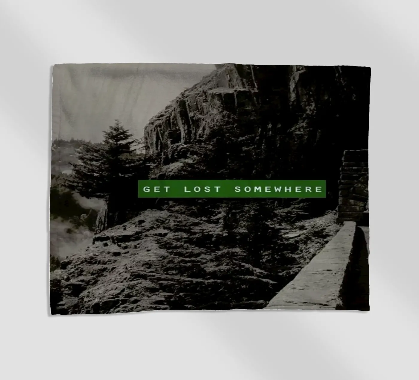 Get Lost Somewhere beach towel by Leah Flores