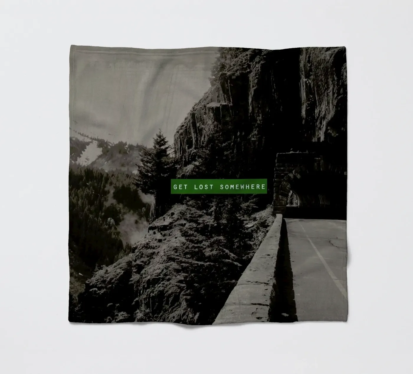 Get Lost Somewhere fleece blanket by Leah Flores
