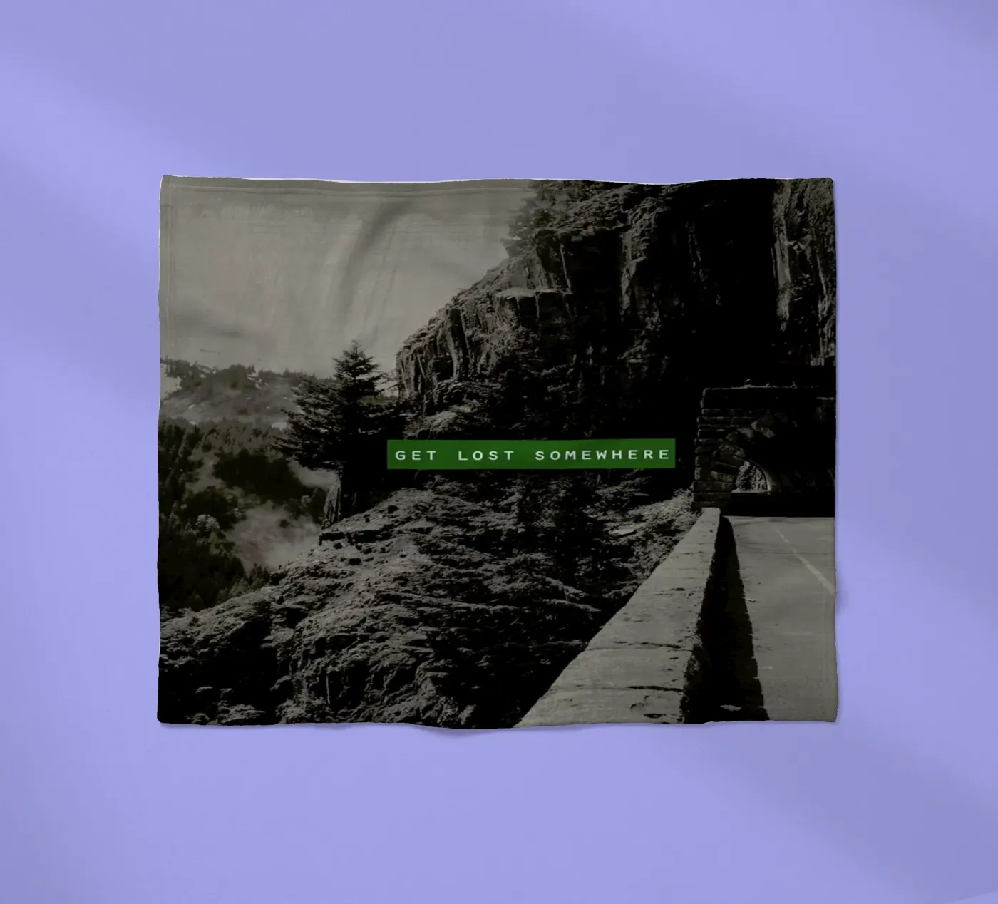Get Lost Somewhere fleece blanket by Leah Flores