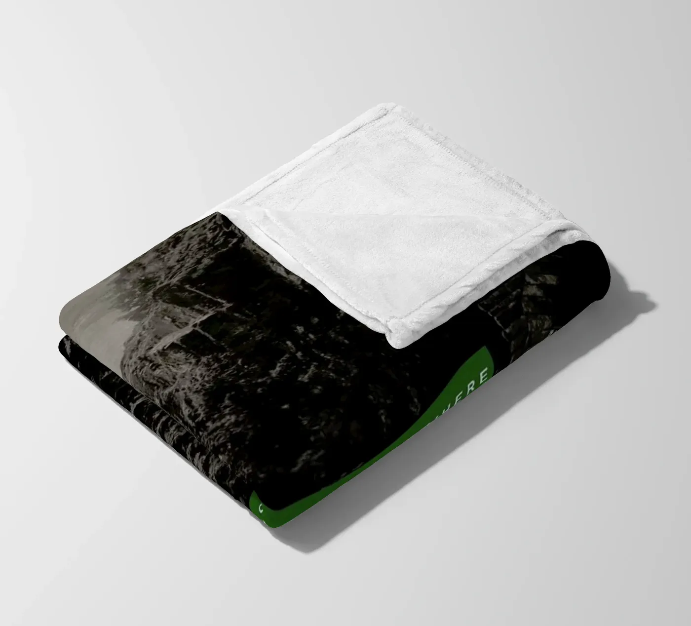 Get Lost Somewhere fleece blanket by Leah Flores
