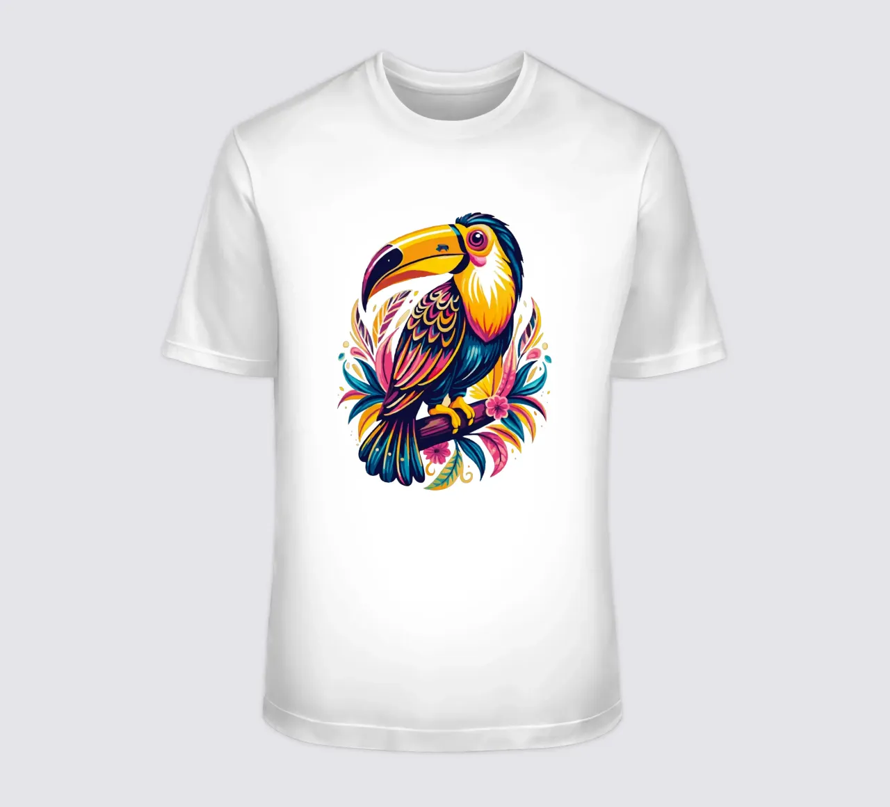 Toucan Illustration - Colorful and Exotic Tropical Bird Art camiseta de Artnesia