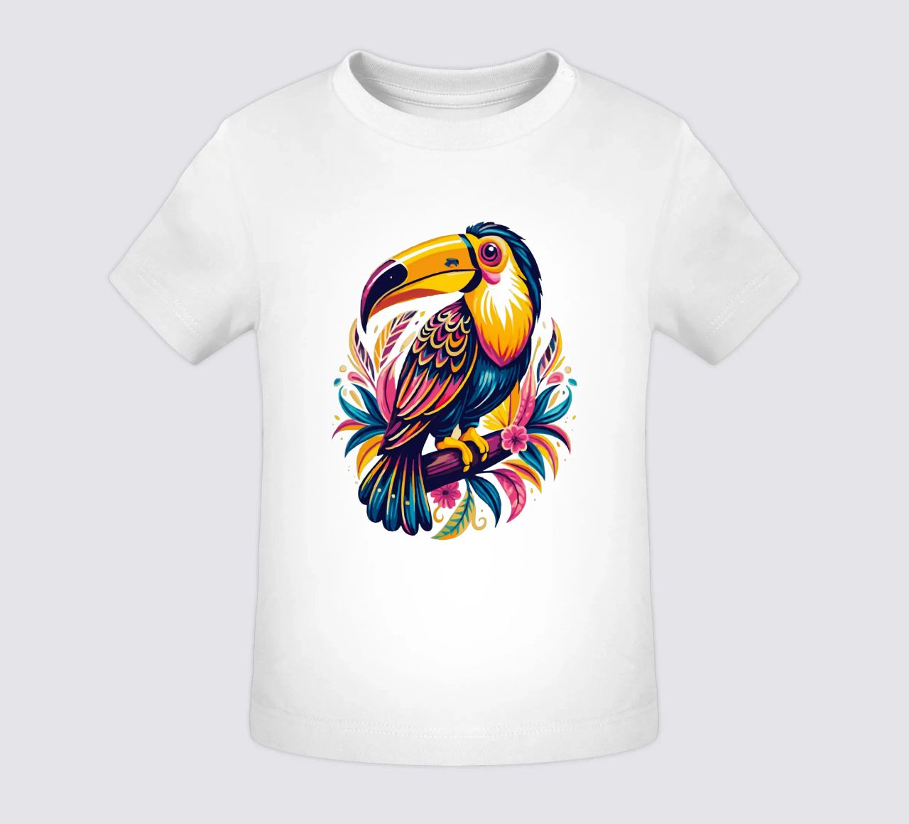 Toucan Illustration - Colorful and Exotic Tropical Bird Art maglietta neonato da Artnesia