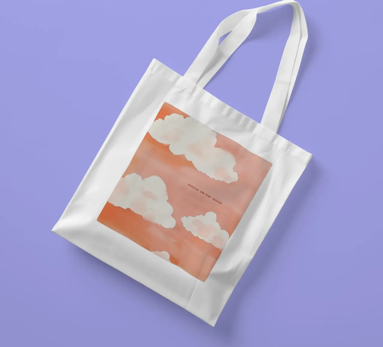 Focus On The Good (Version 2) borsa in juta da treechild