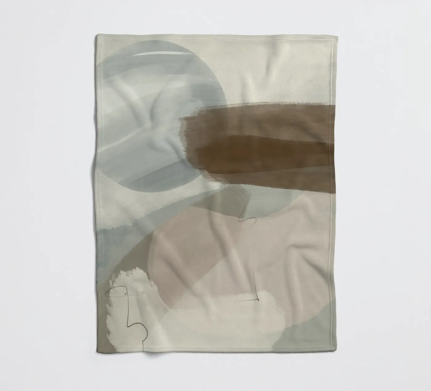 Abstract plaid polaire de nileshkikuuchise