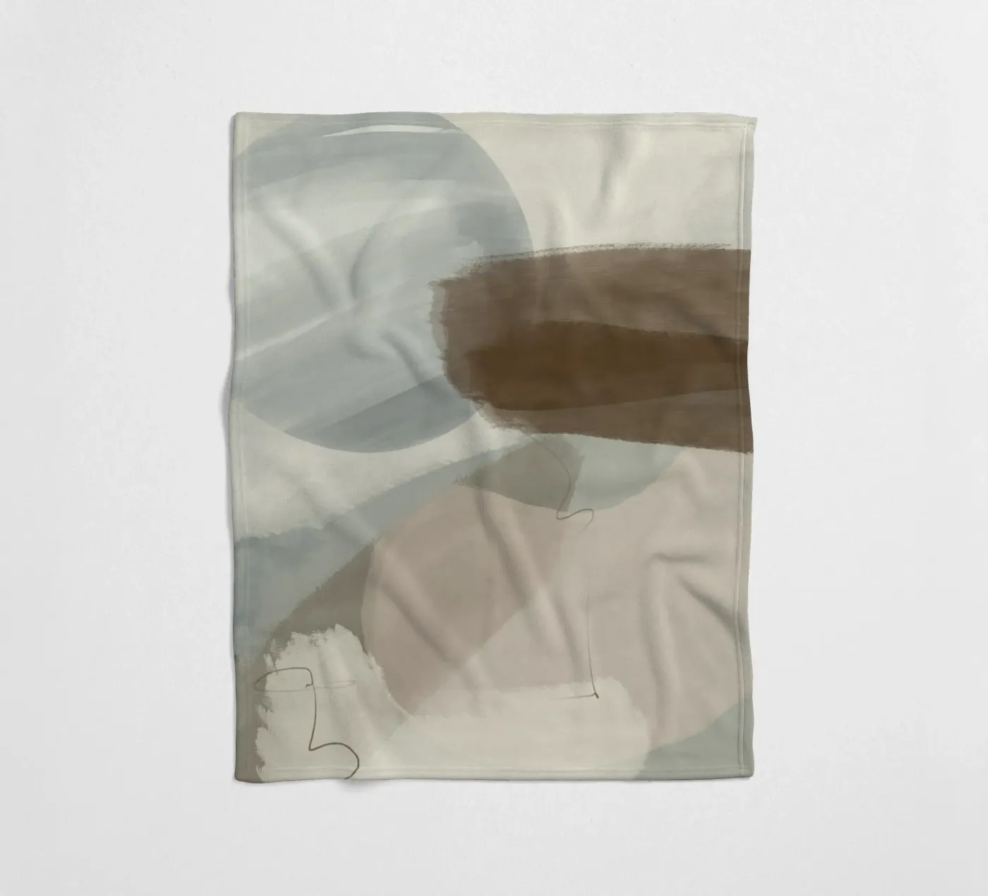 Abstract plaid polaire de nileshkikuuchise