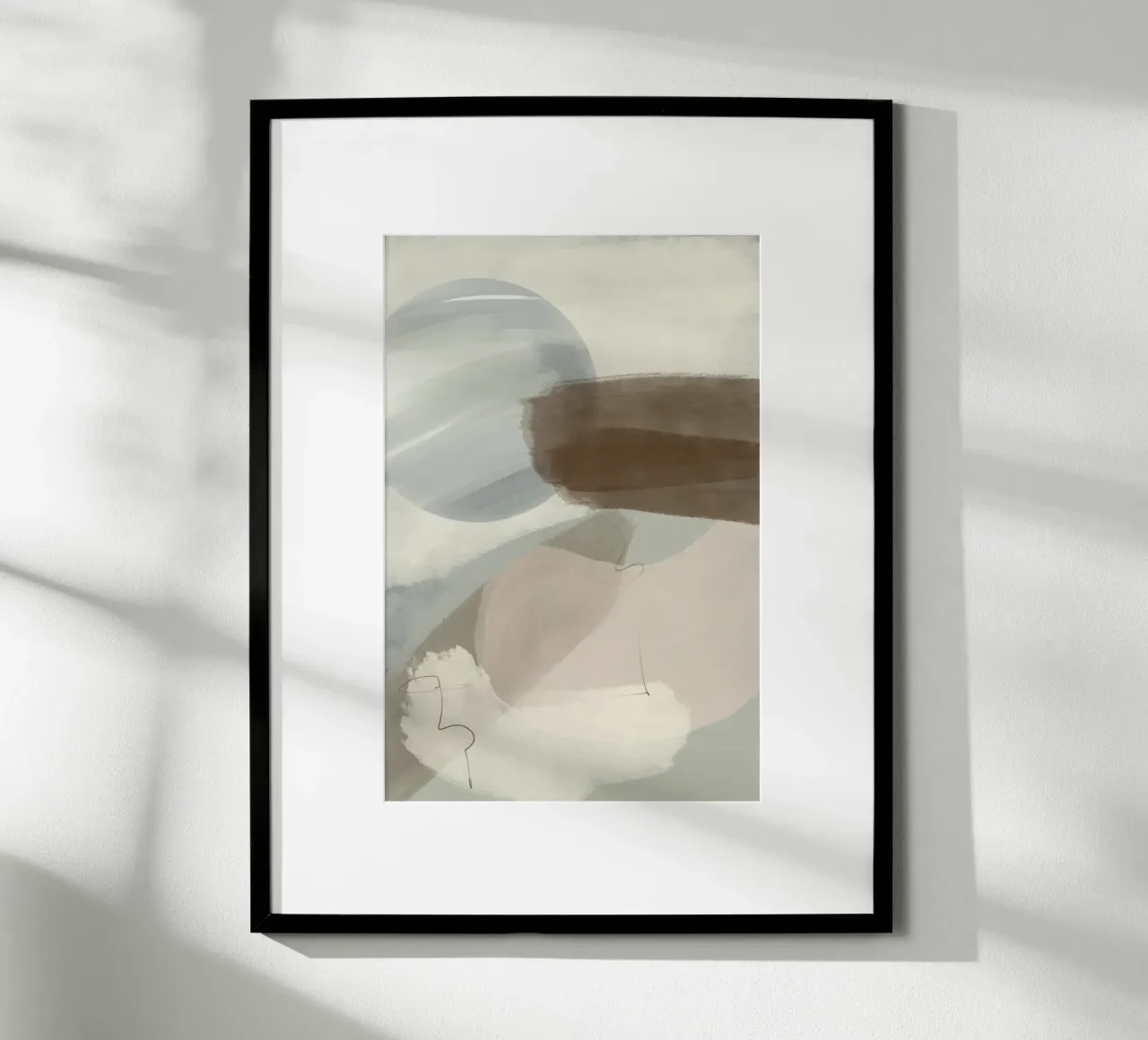 Astratto poster con telaio in plastica da nileshkikuuchise