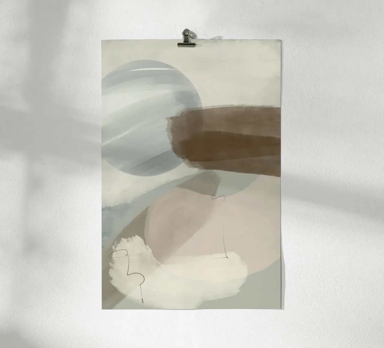Astratto poster con telaio in plastica da nileshkikuuchise