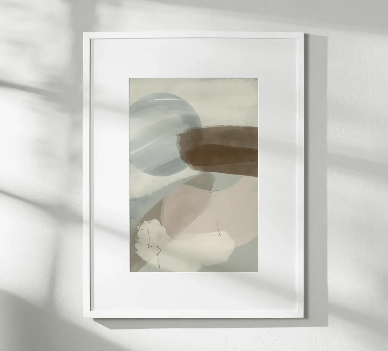 Astratto poster con telaio in plastica da nileshkikuuchise