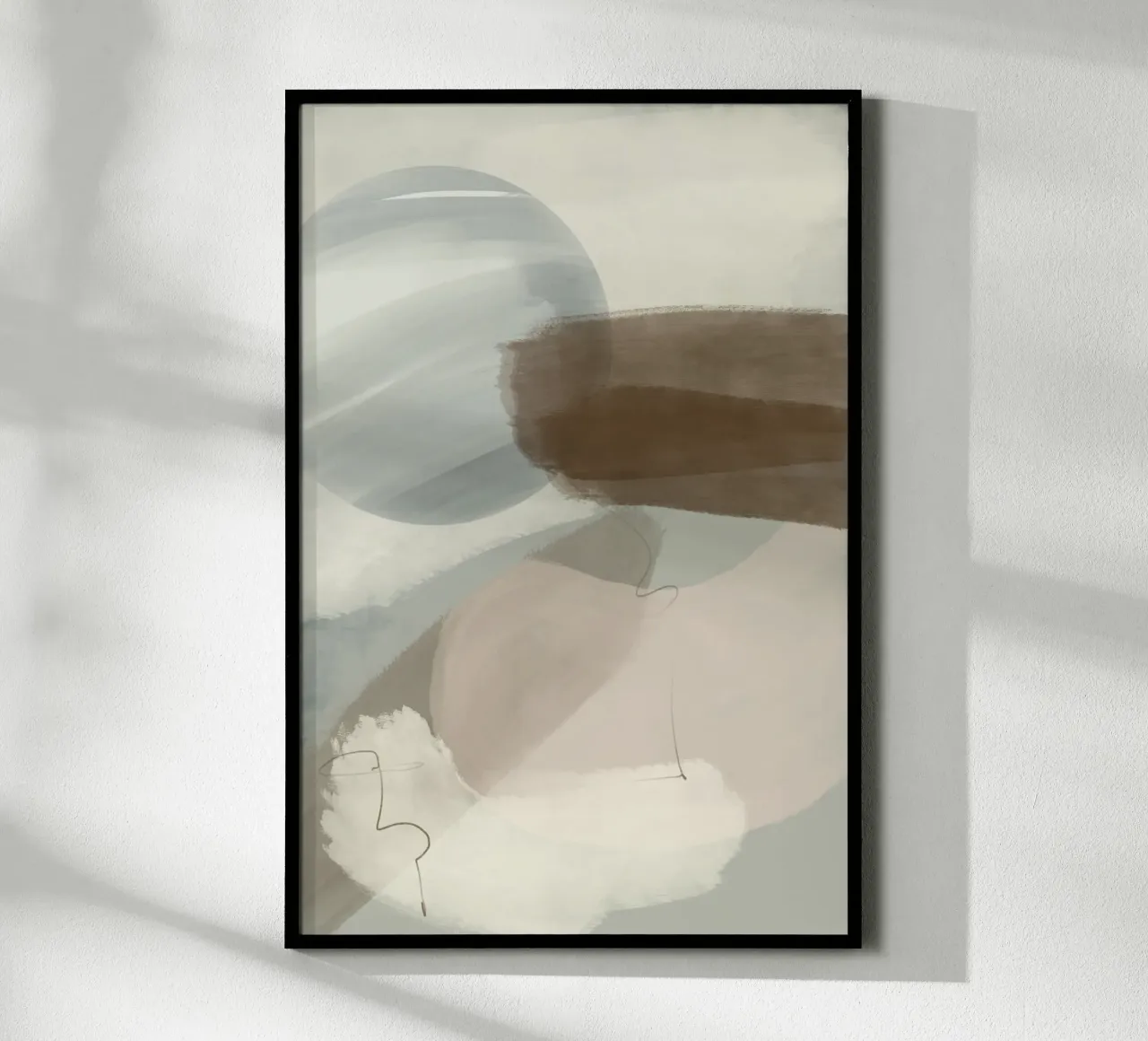 Astratto poster con telaio in plastica da nileshkikuuchise