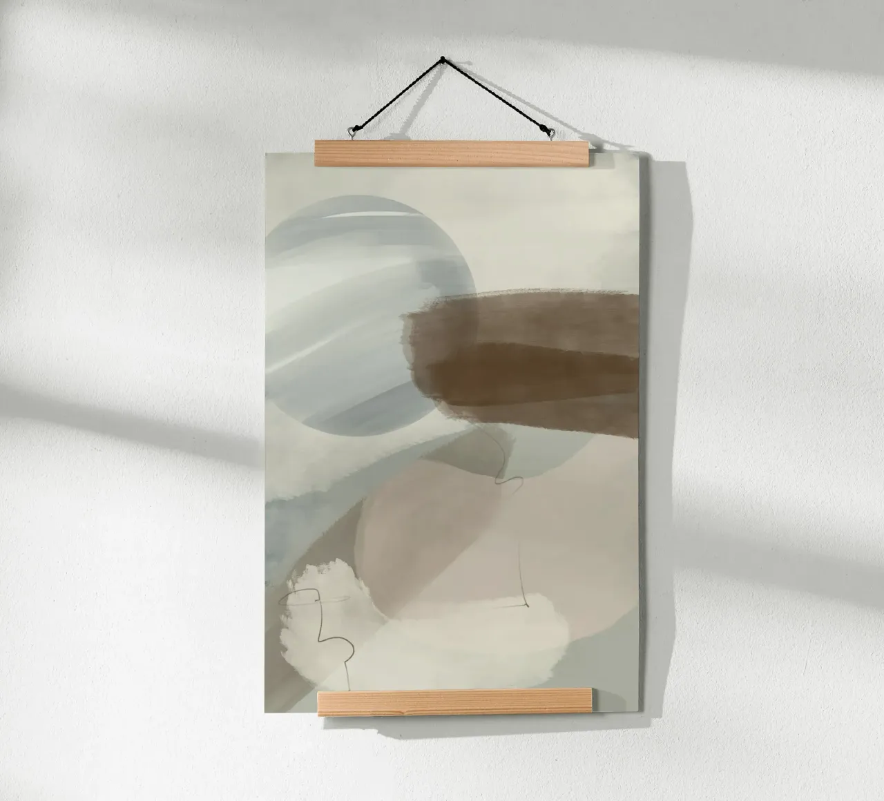 Astratto poster con telaio in plastica da nileshkikuuchise