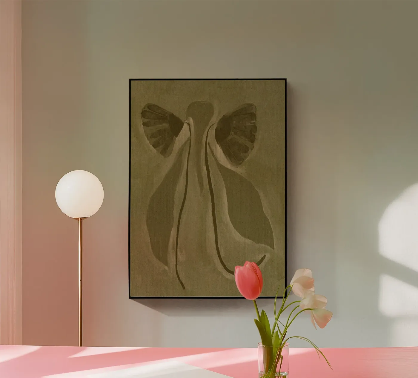 Green Botanical plexiglass da Shatha Al Dafai
