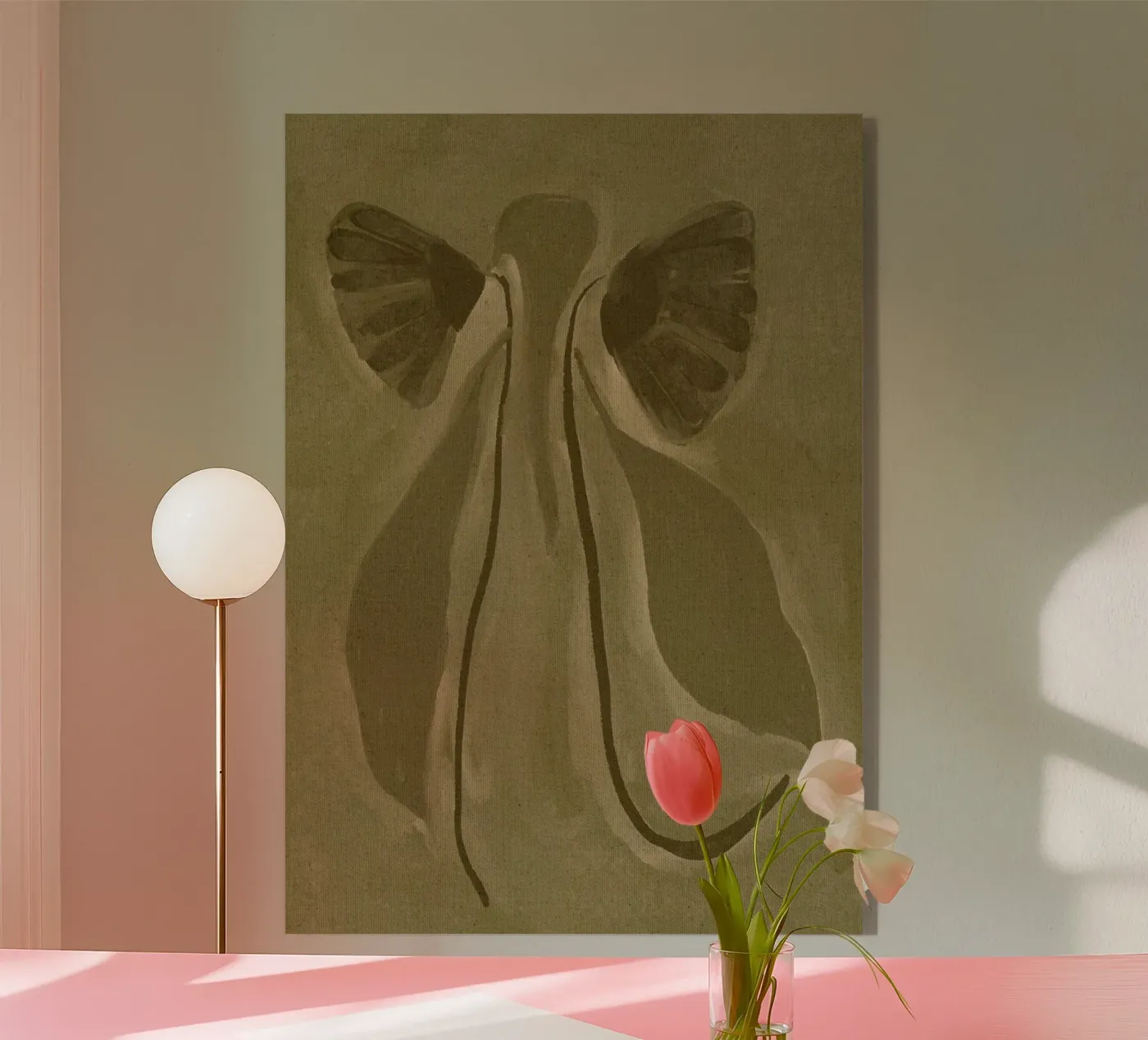 Green Botanical plexiglass da Shatha Al Dafai