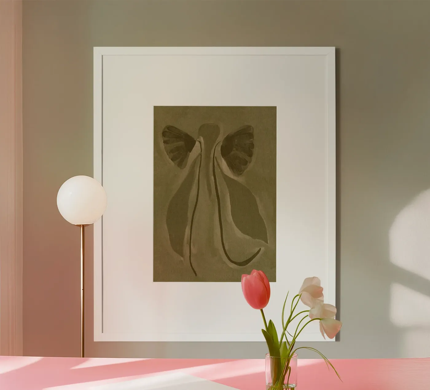 Green Botanical poster da Shatha Al Dafai