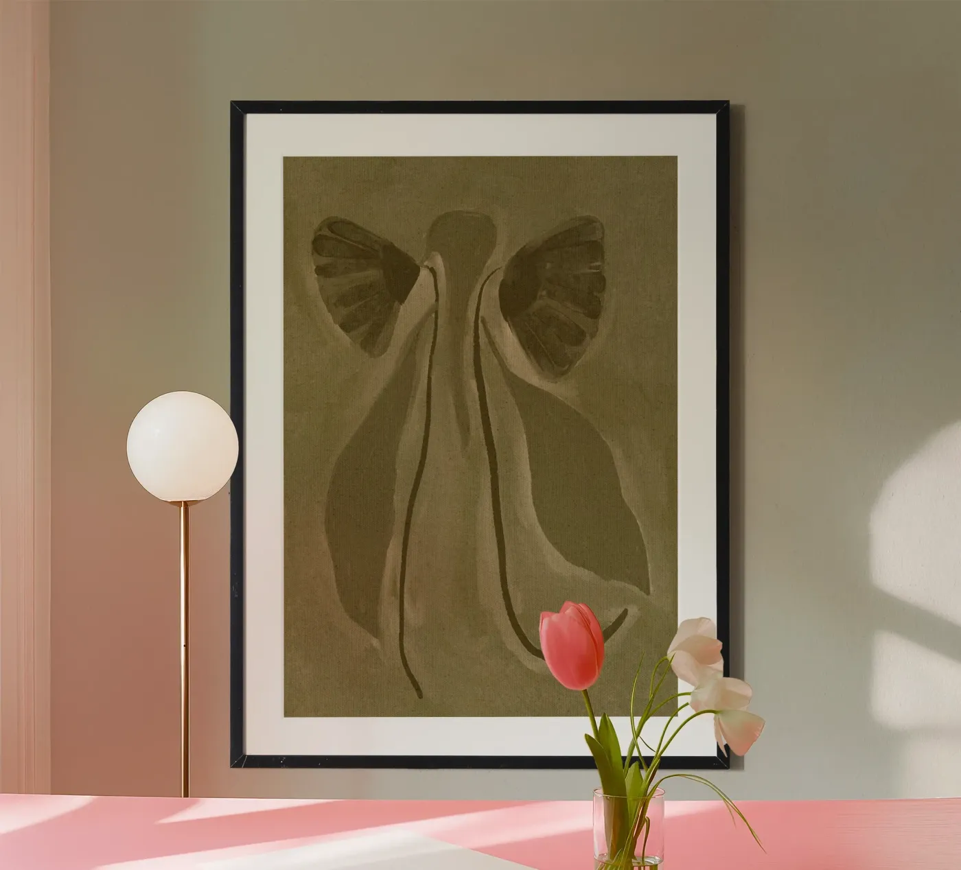 Green Botanical poster da Shatha Al Dafai