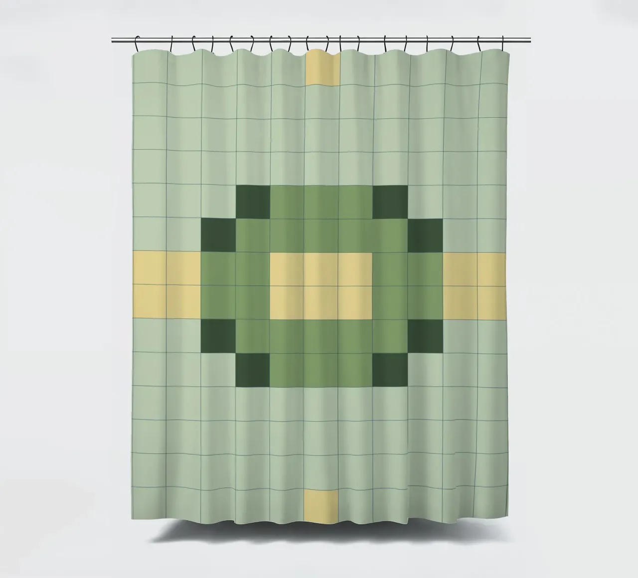 Minimale Herbst-Checks Duschvorhang von nileshkikuuchise