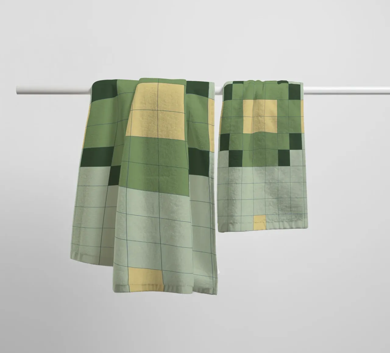Minimal Autumn Checks towel by nileshkikuuchise