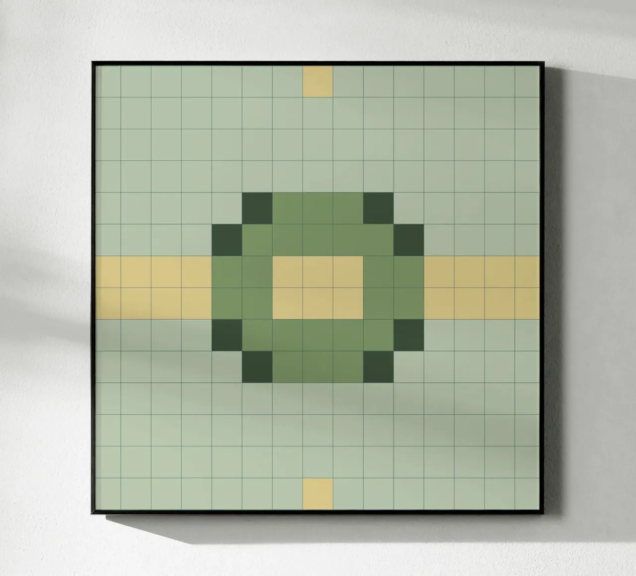 Minimal Autumn Checks acrylic glass by nileshkikuuchise