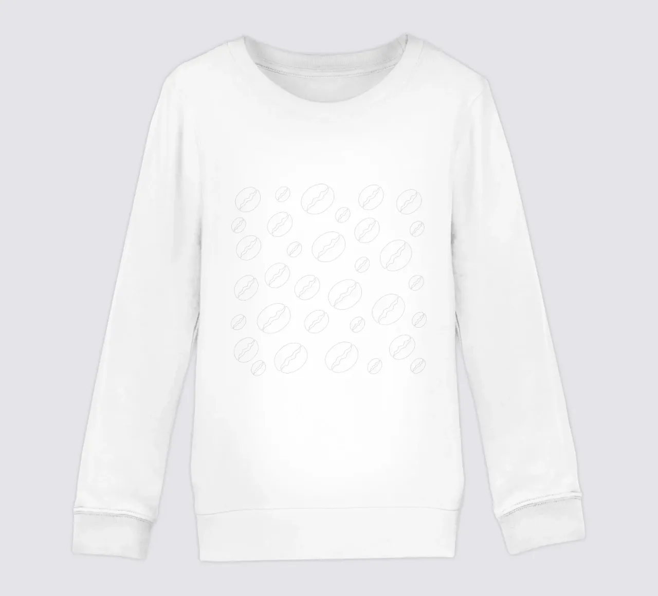 Coffee beans kids sweatshirt by baobabprintstore