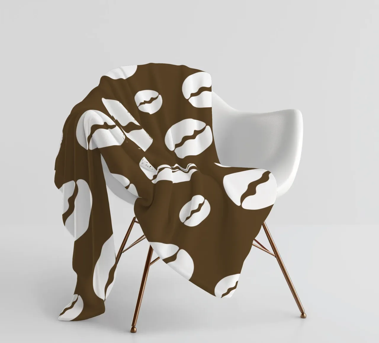 Coffee beans coperta in pile da baobabprintstore