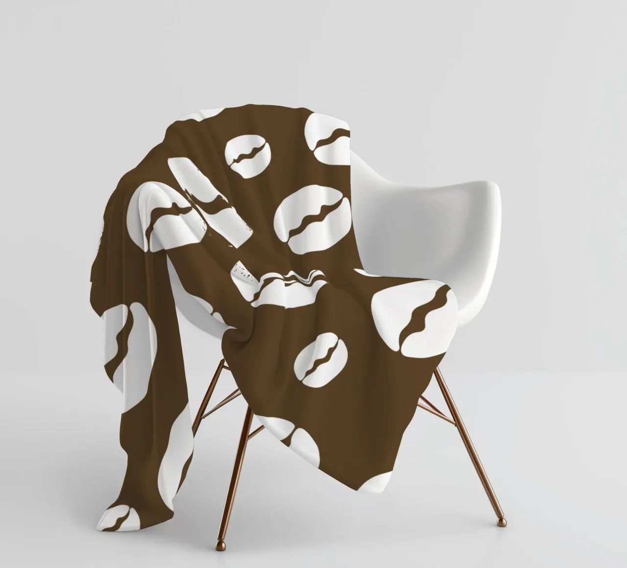 Coffee beans coperta in pile da baobabprintstore