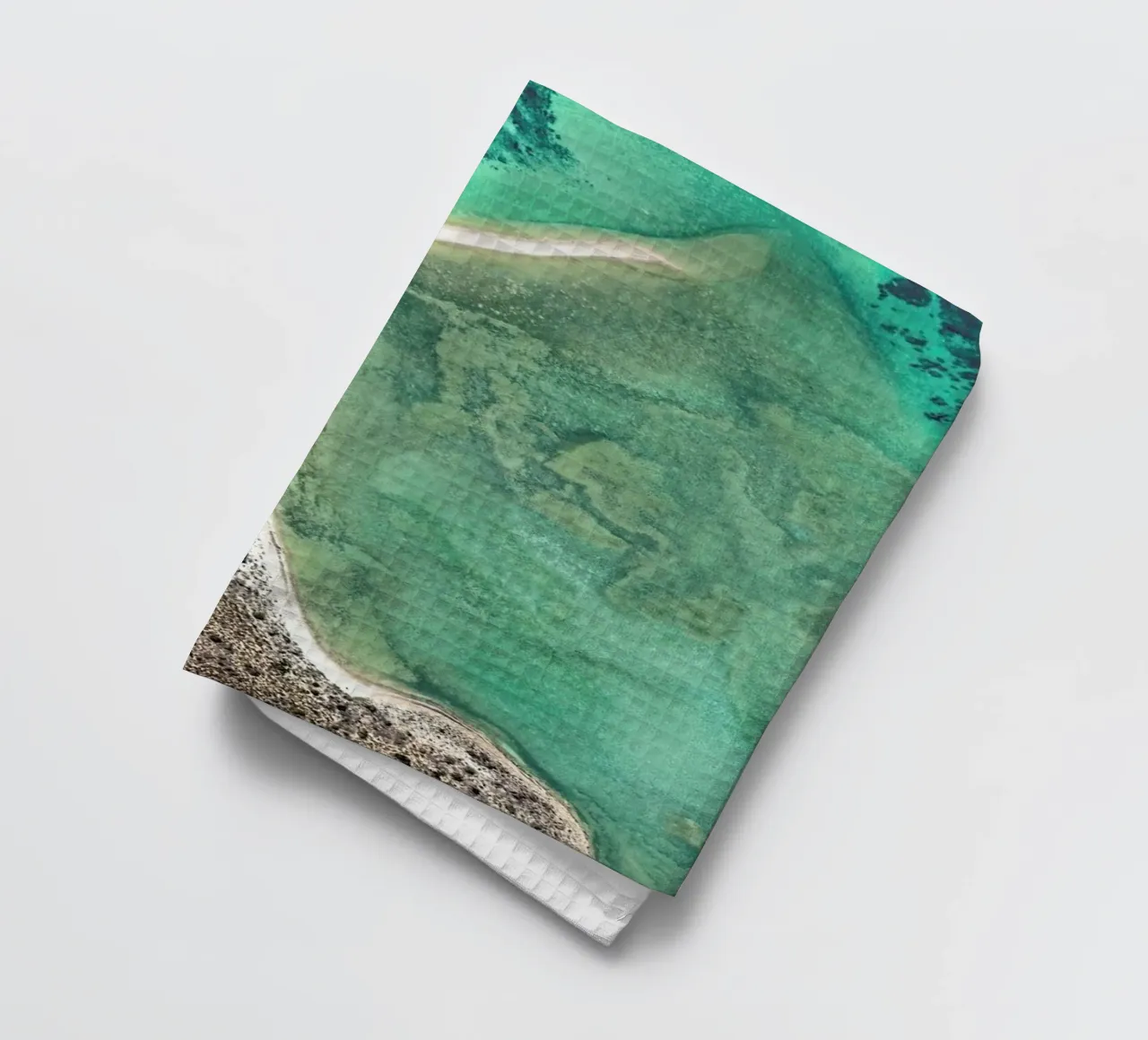 Shark Bay 8 tea towel by Simon Butterworth