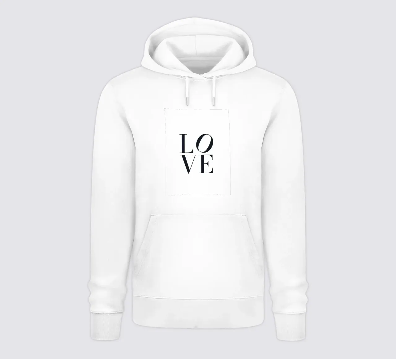 LOVE Typography - Design moderno e minimalista felpa con cappuccio da Whole©