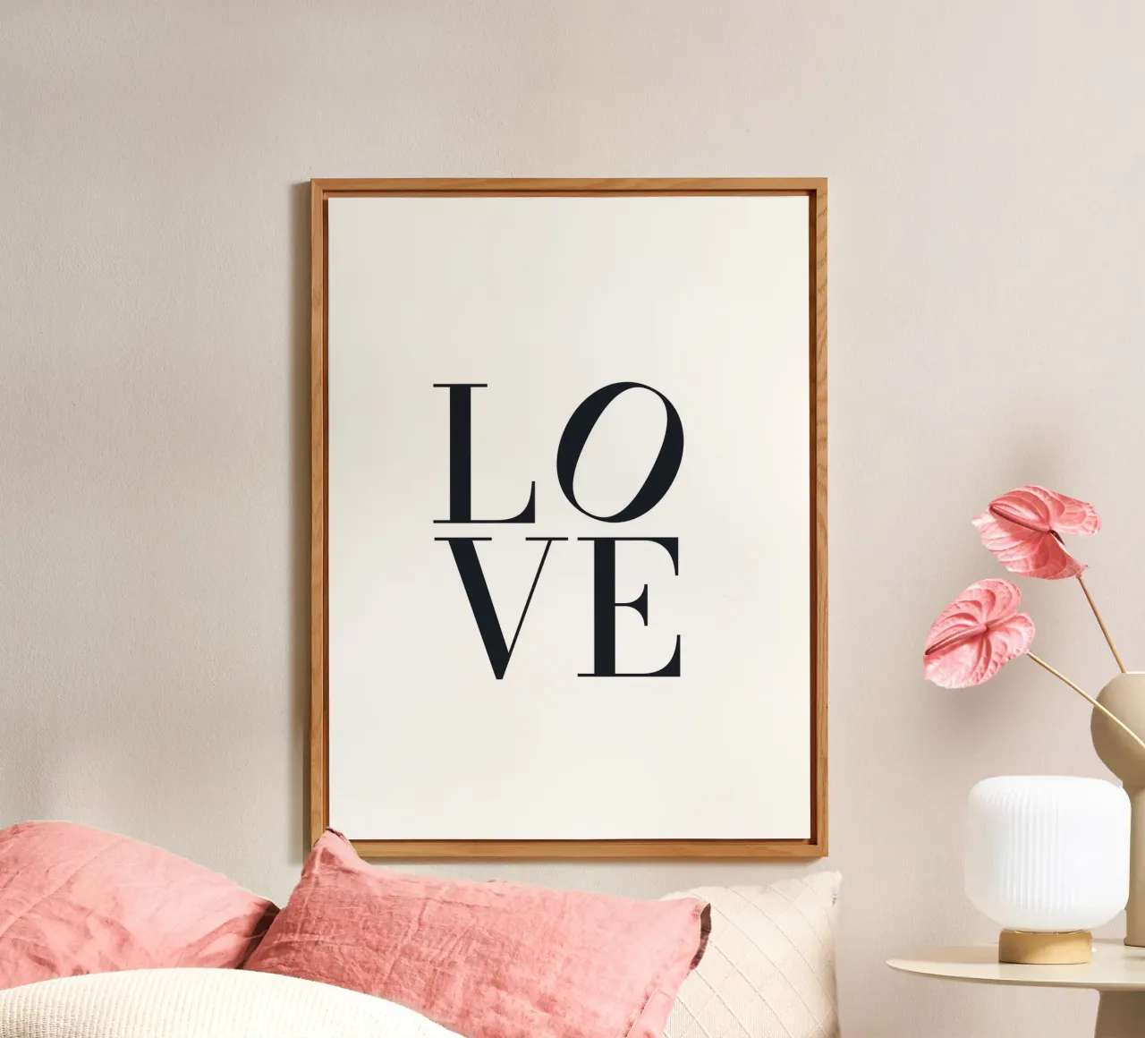 LOVE Typography - Modern minimalist design forex plate by Whole©