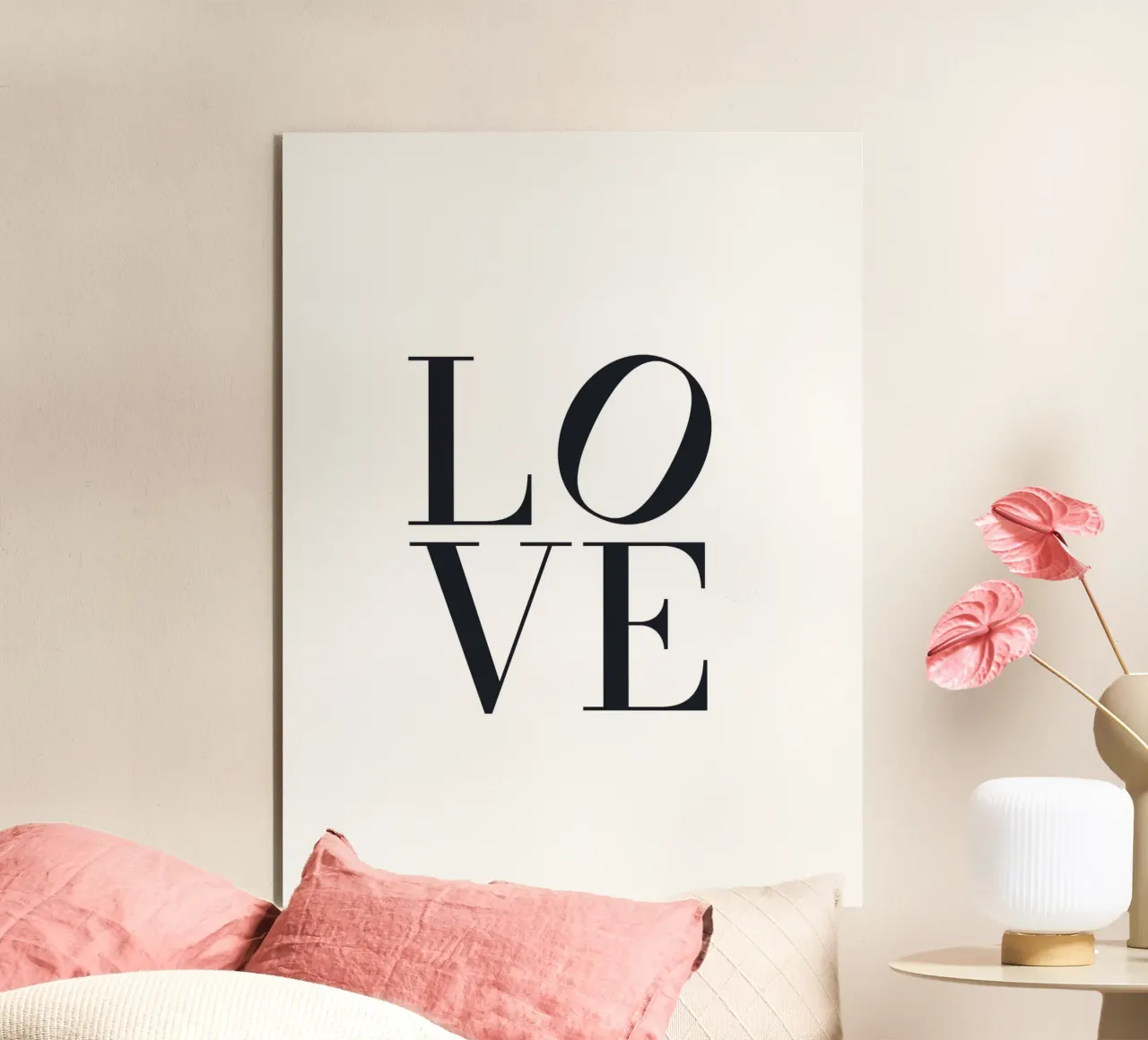 LOVE Typography - Modern minimalist design forex plate by Whole©