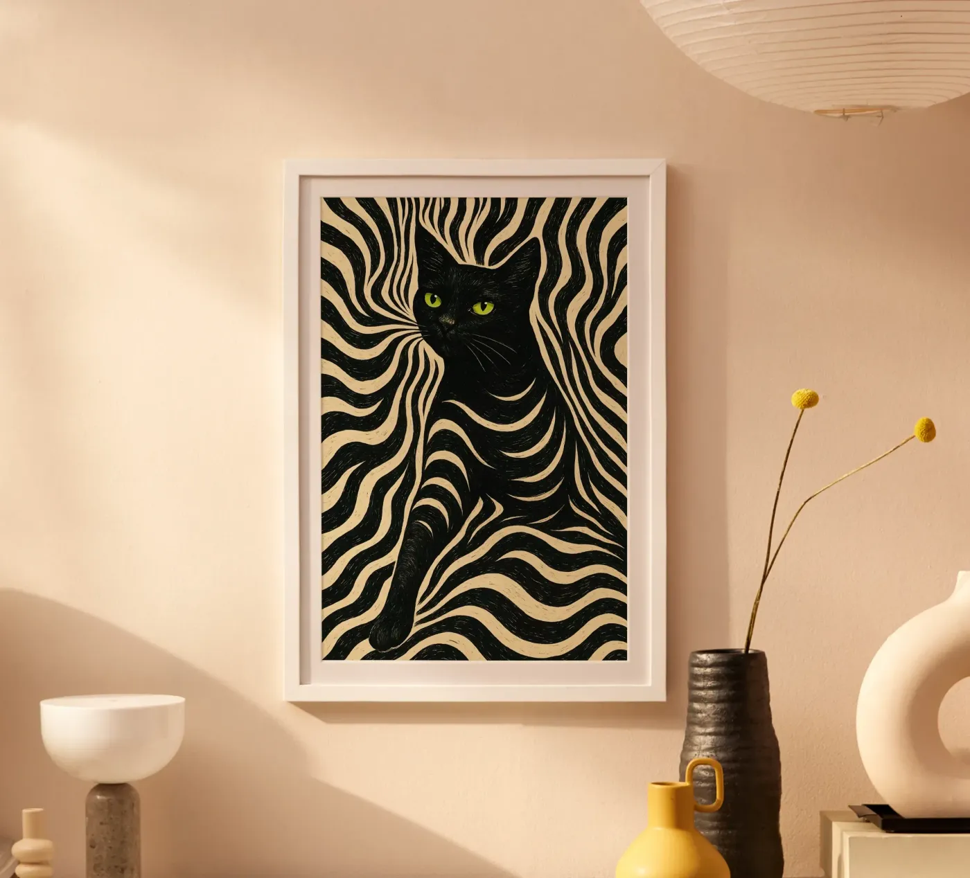 White Black Cat poster da Seitz Michelle