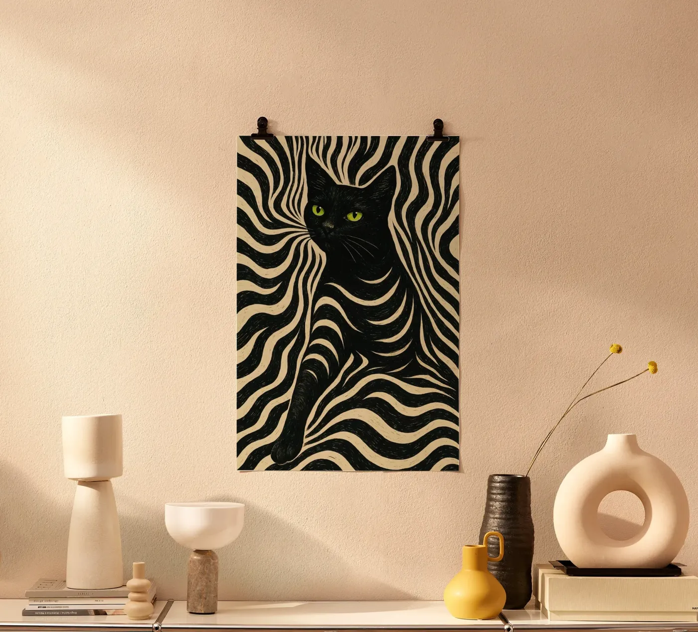 White Black Cat poster da Seitz Michelle
