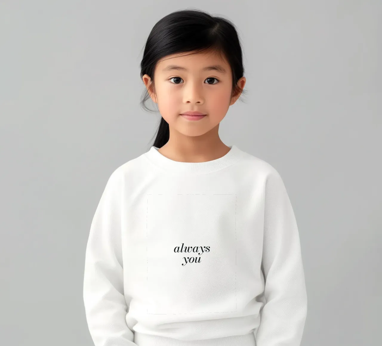 Always You - Design tipografico minimalista felpa bambino da Whole©