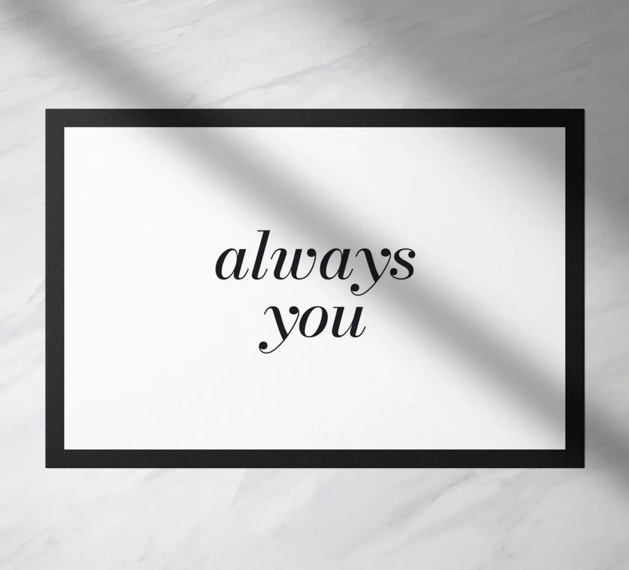 Always You - Design tipografico minimalista zerbino da Whole©