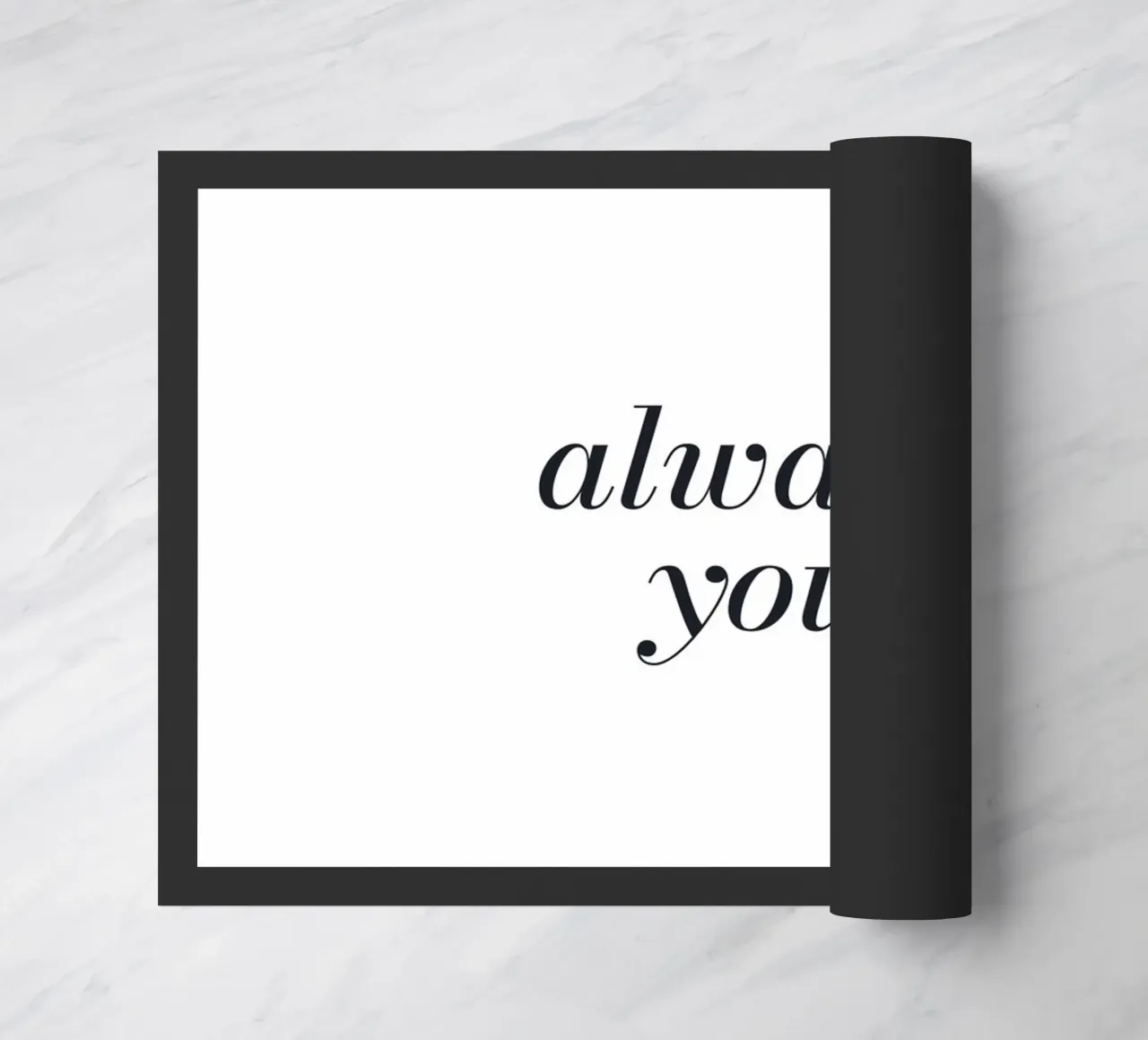 Always You - Design tipografico minimalista zerbino da Whole©