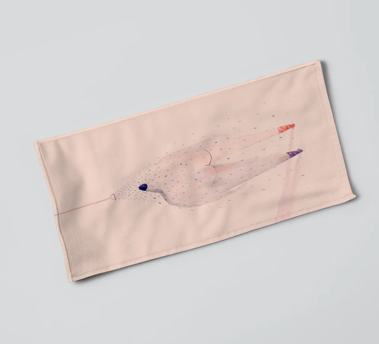 Trude is Krude - Abkühlung asciugamano da bagno da The Artcircle