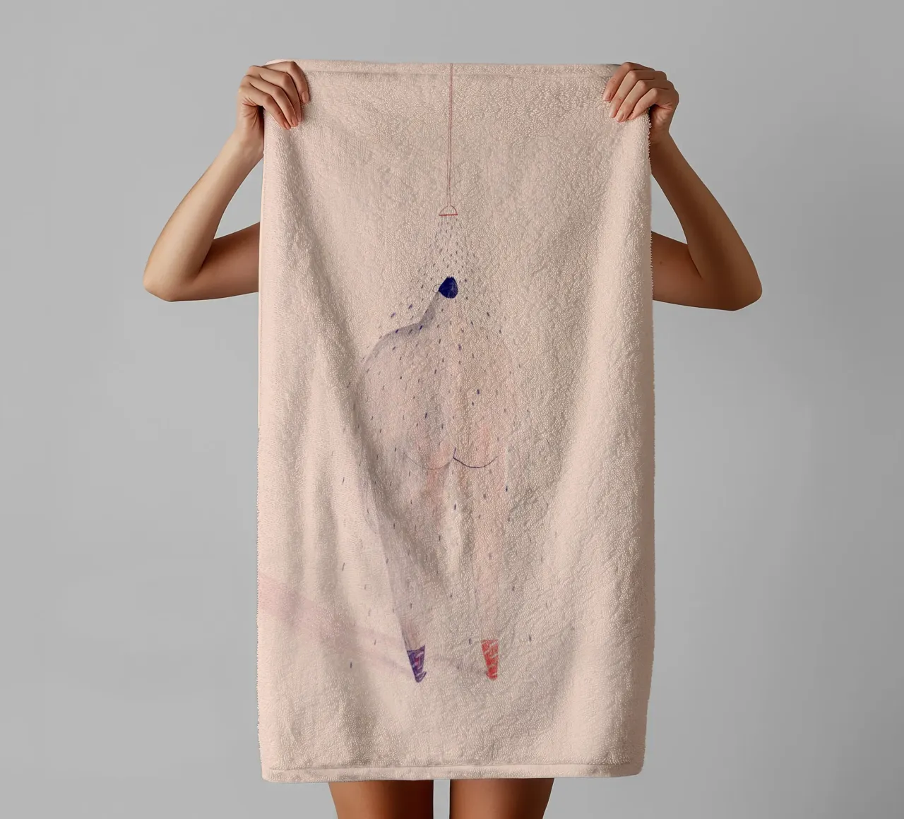Trude is Krude - Abkühlung asciugamano da bagno da The Artcircle