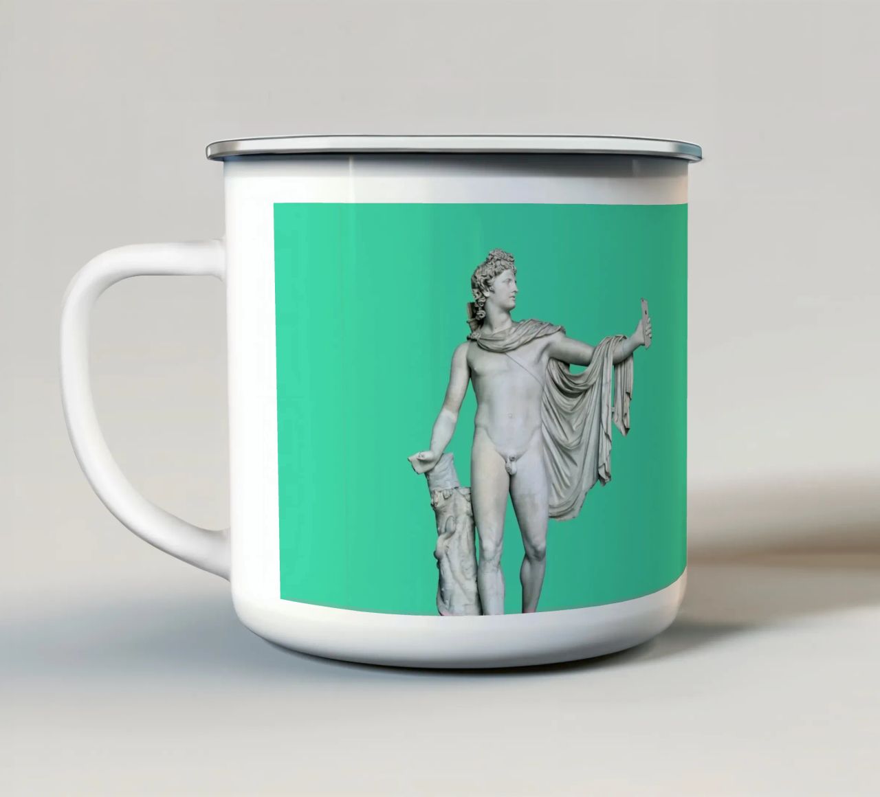 Selfie antico tazza in smalto da 360brain