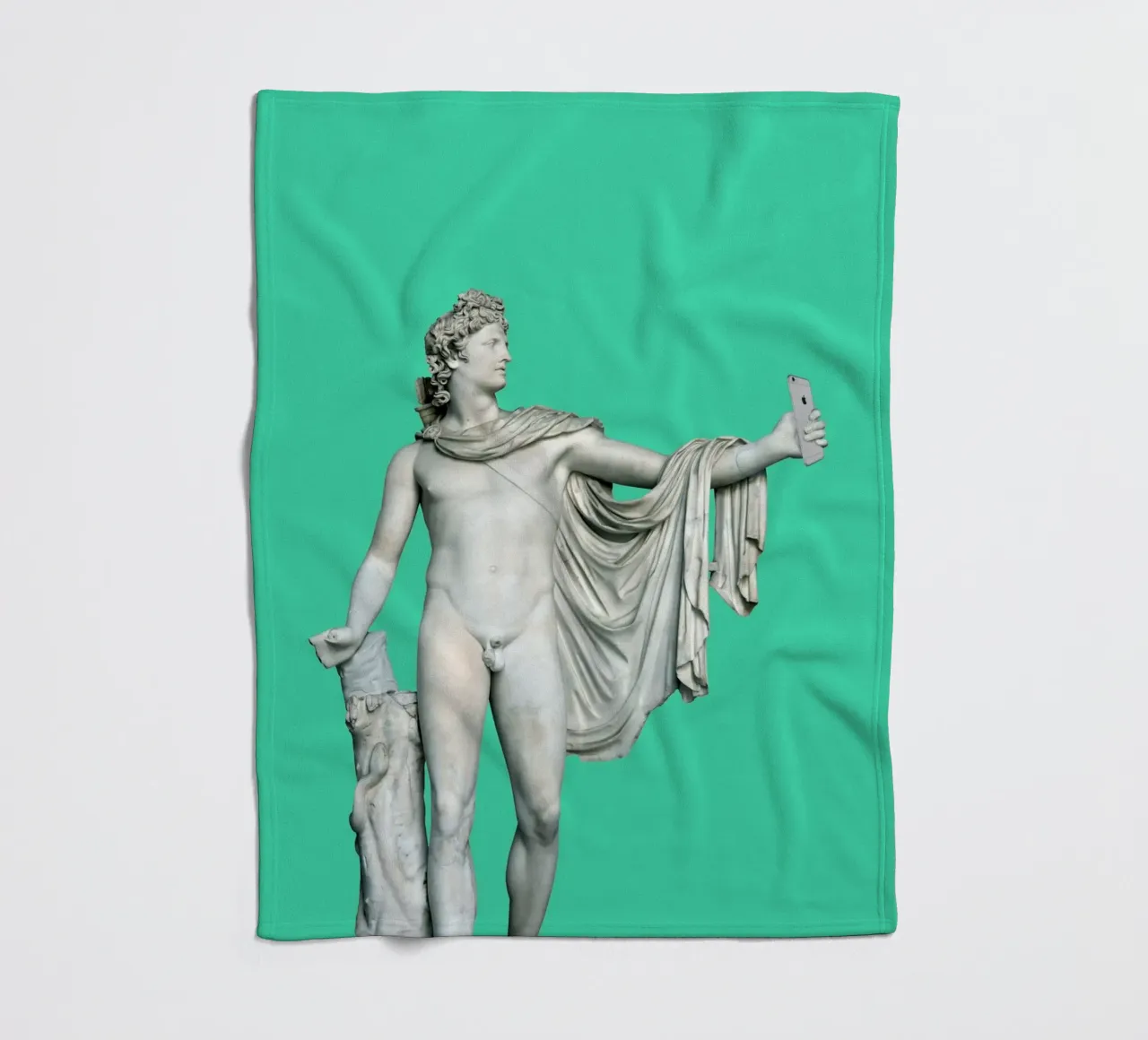 Antique Selfie fleece blanket by 360brain