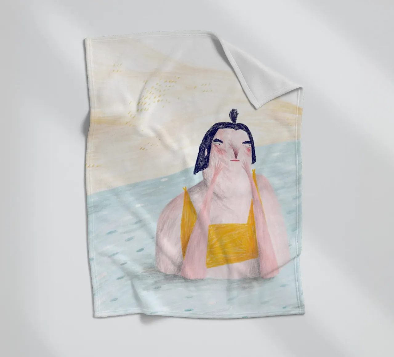 Trude is Krude - Badespaß coperta in pile da The Artcircle