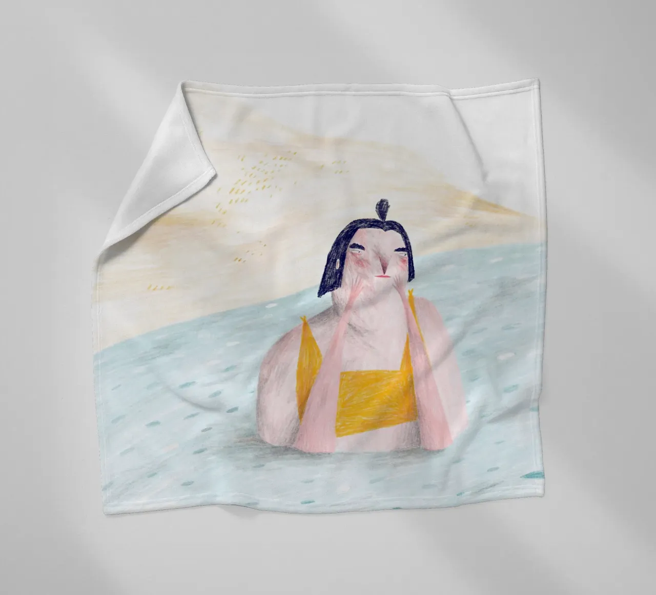 Trude is Krude - Badespaß coperta in pile da The Artcircle