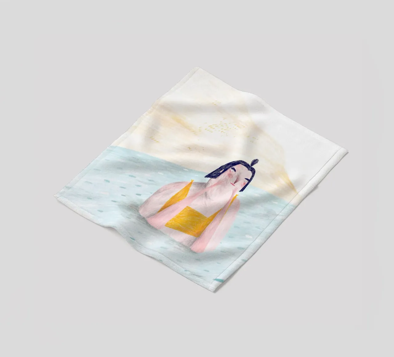 Trude is Krude - Badespaß coperta in pile da The Artcircle