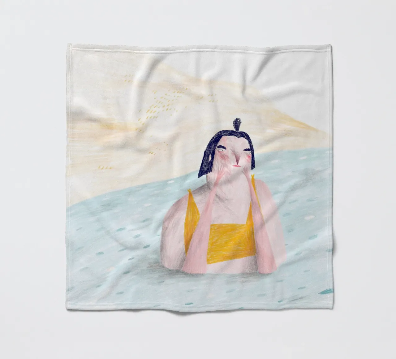 Trude is Krude - Badespaß coperta in pile da The Artcircle