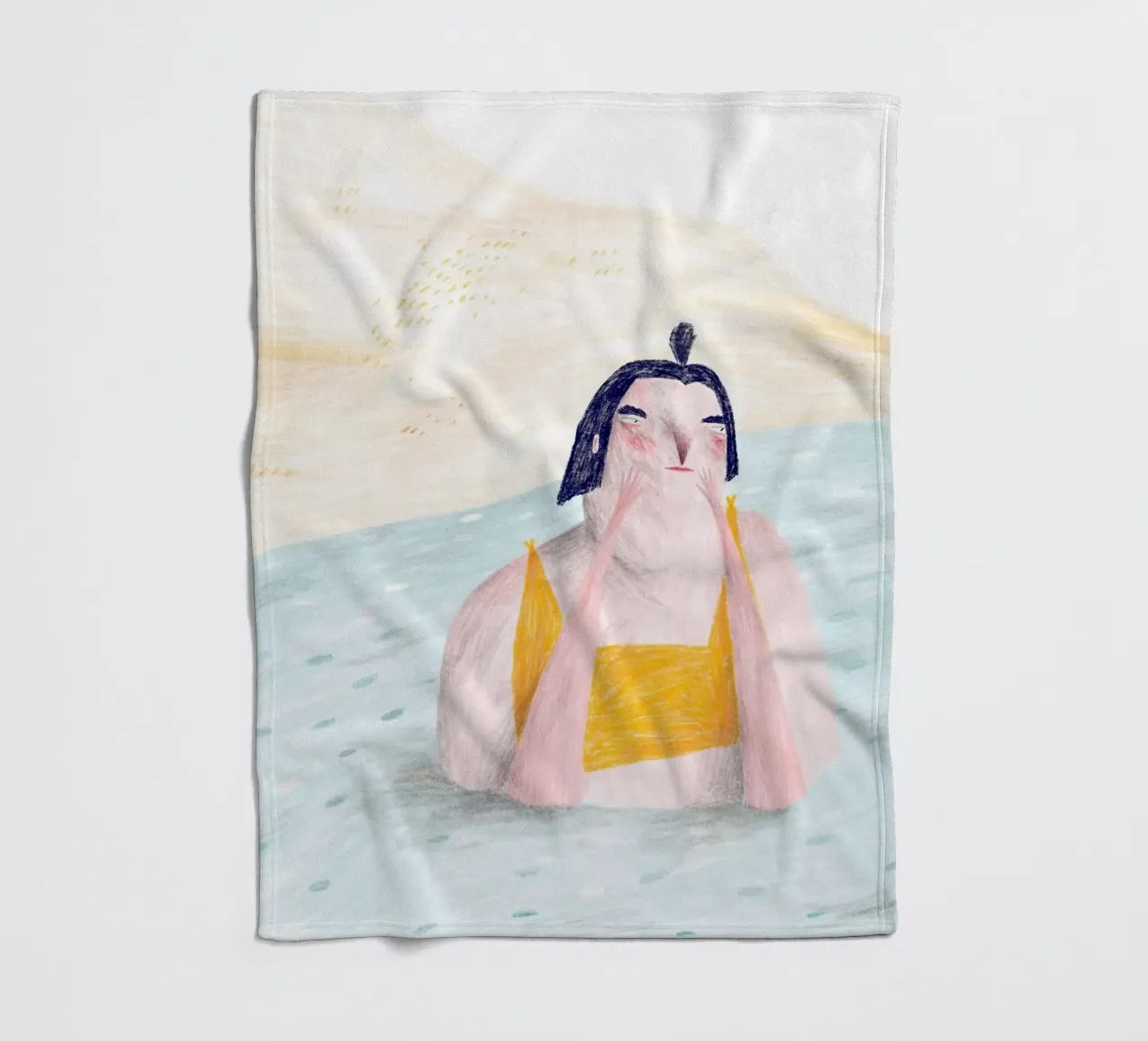 Trude is Krude - Badespaß coperta in pile da The Artcircle